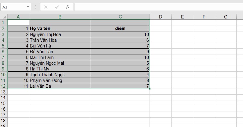 Cách thay đổi màu ô trong Excel theo điều kiện